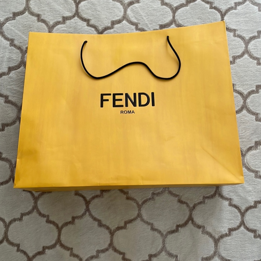 XL Fendi shopping bag. Wool Shawl came in.